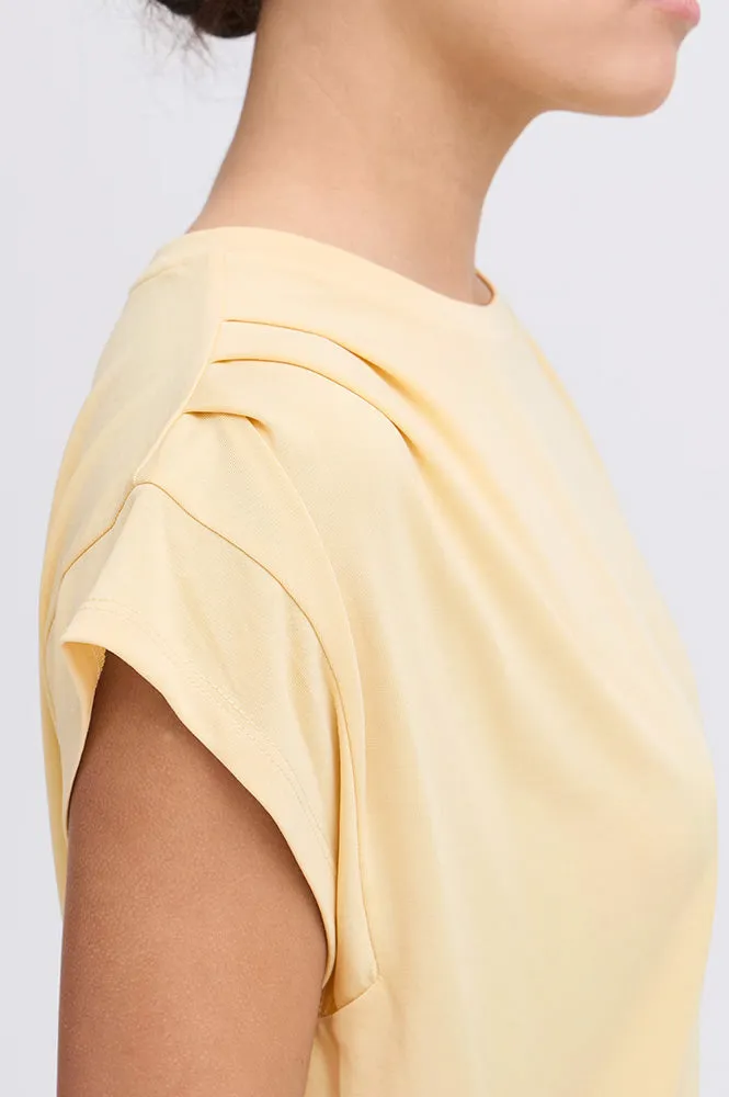 ICHI Lisken Reed Yellow T-Shirt