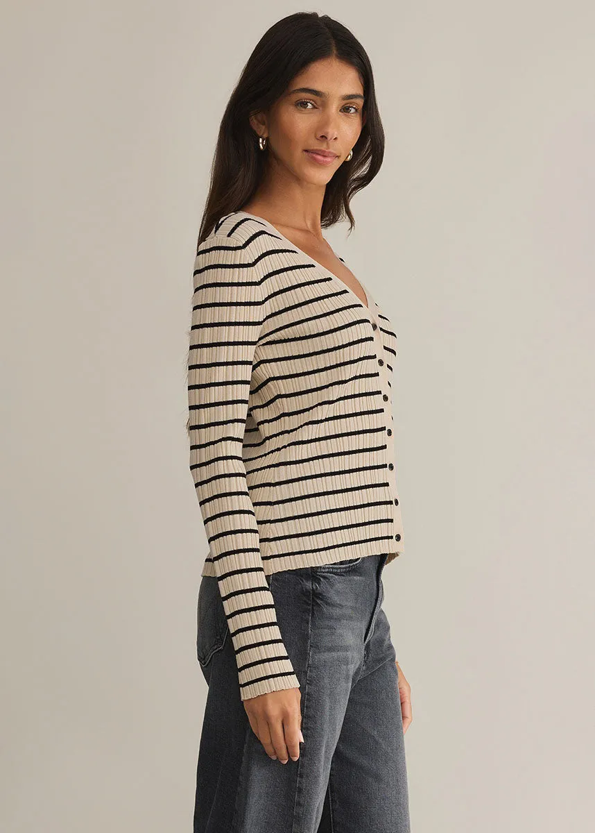 Jordana Stripe Sweater - Sandshell