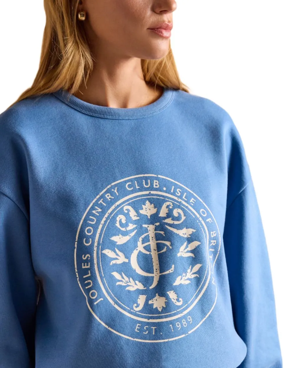 Joules Womens Graphic Crew Neck Sweatshirt