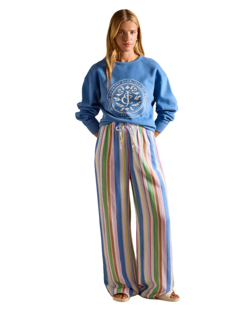 Joules Womens Graphic Crew Neck Sweatshirt