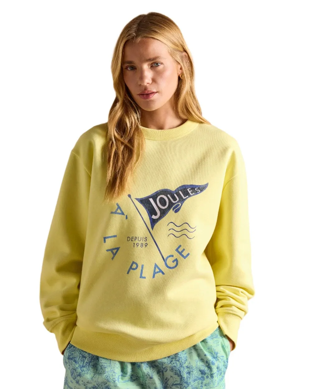 Joules Womens Graphic Crew Neck Sweatshirt
