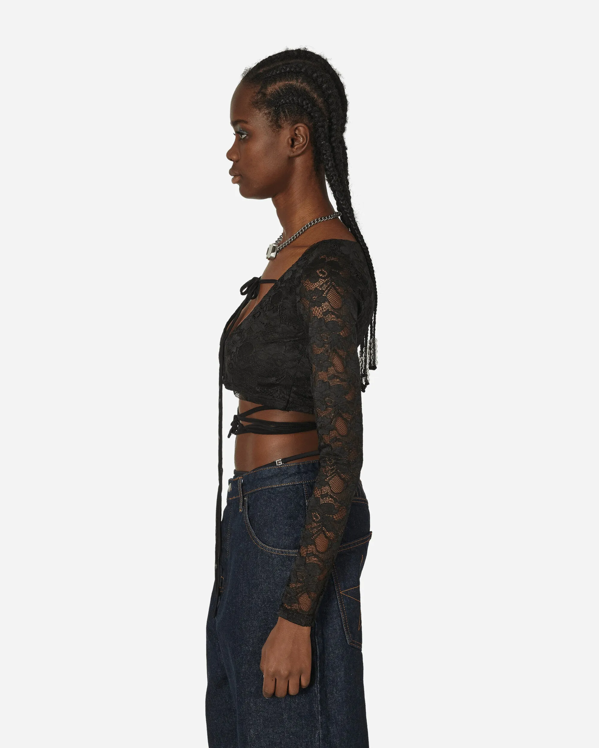 Lace Crop Top Black