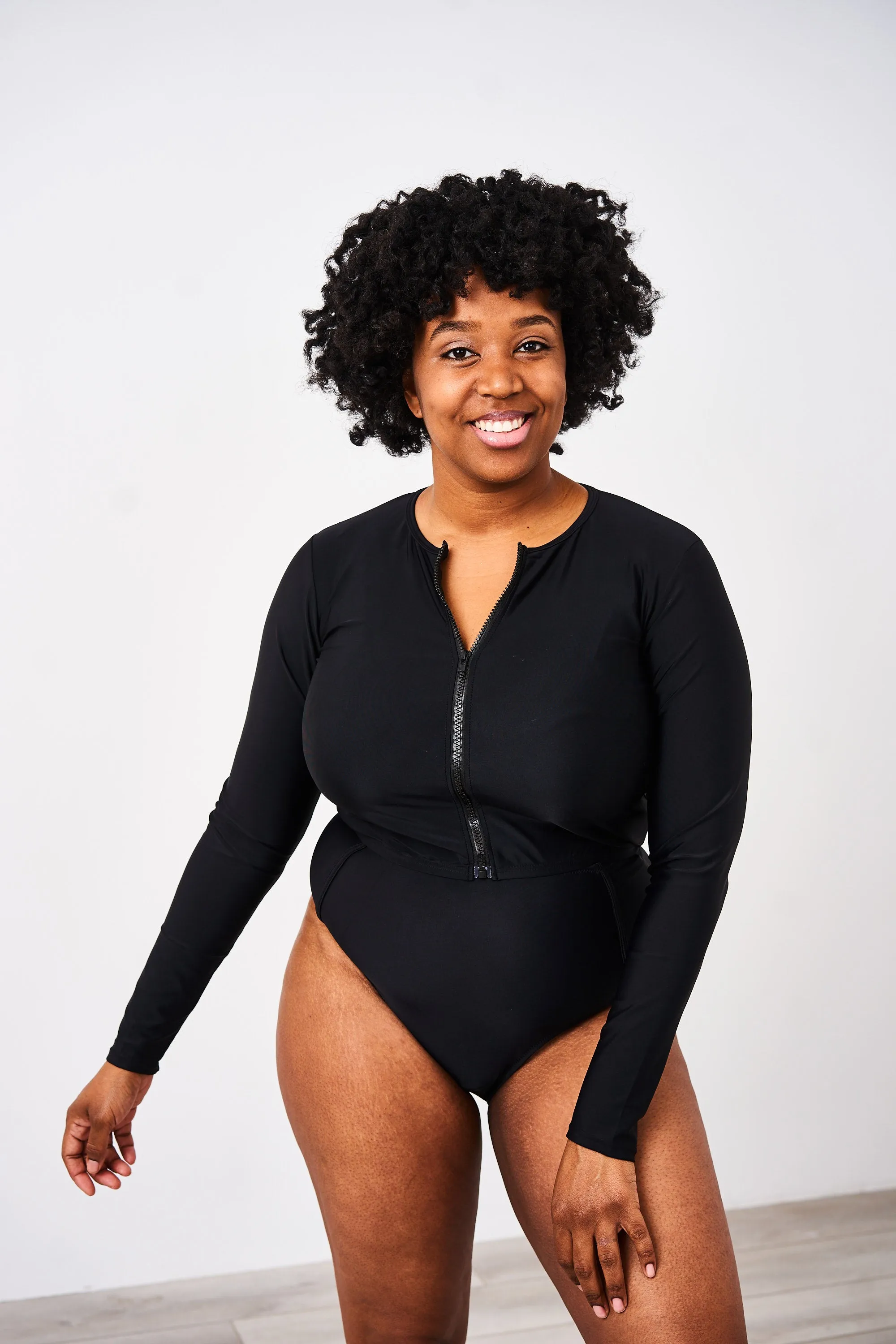 Latched Mama Long Sleeve Swim Zip Nursing Cover Up