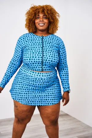 Latched Mama Long Sleeve Swim Zip Nursing Cover Up