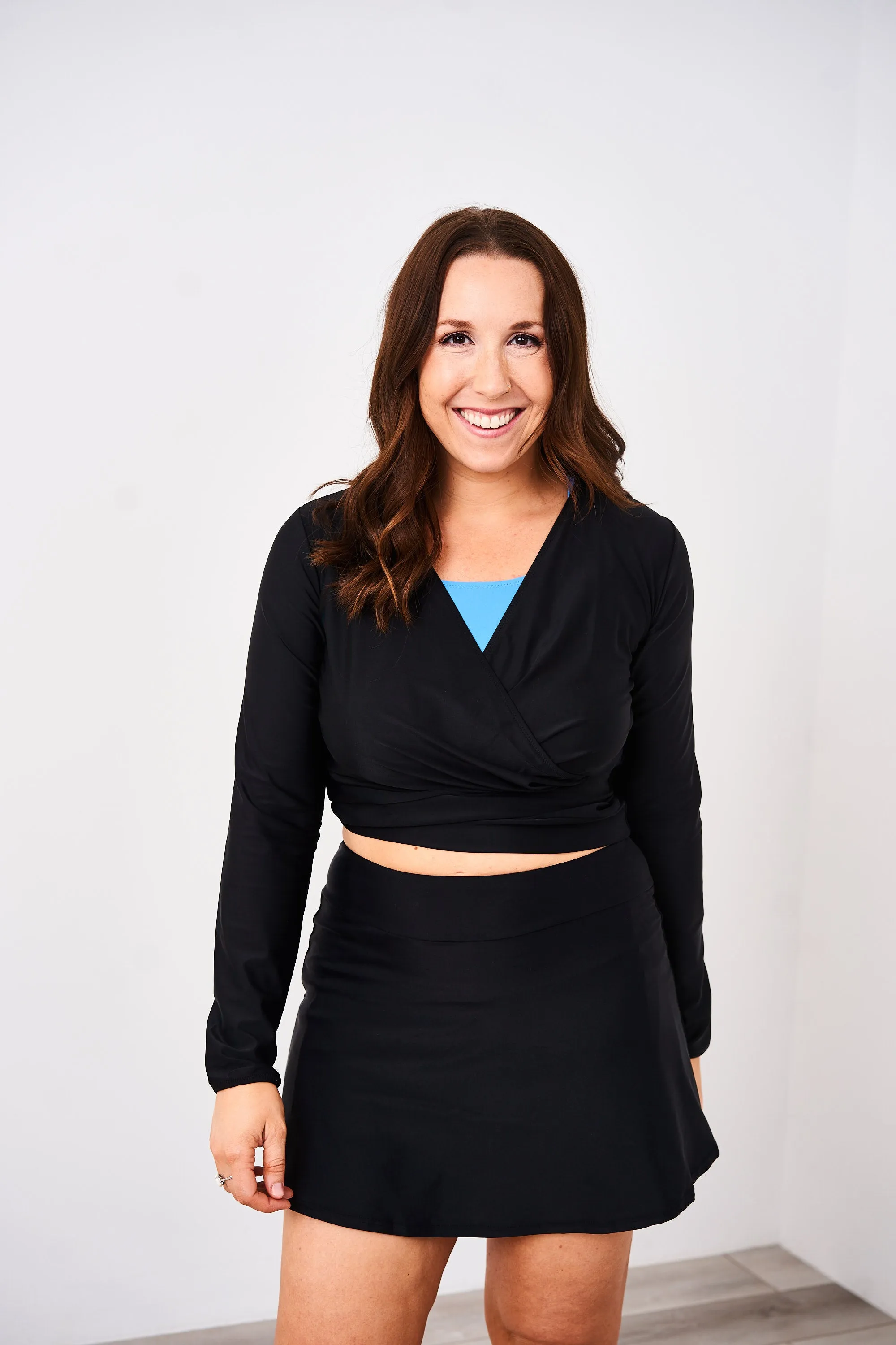 Latched Mama Sporty Swim Skirt with Boy Shorts