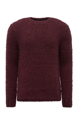 Lawrence Knit Sweater in Bordeaux Welfat Cashmere