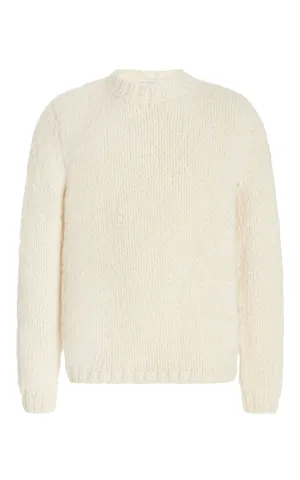 Lawrence Knit Sweater in Ivory Welfat Cashmere