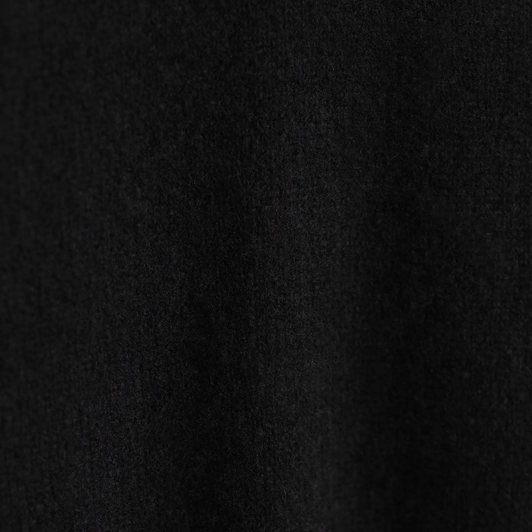 Lightweight Textured Cashmere V-Neck - True Black