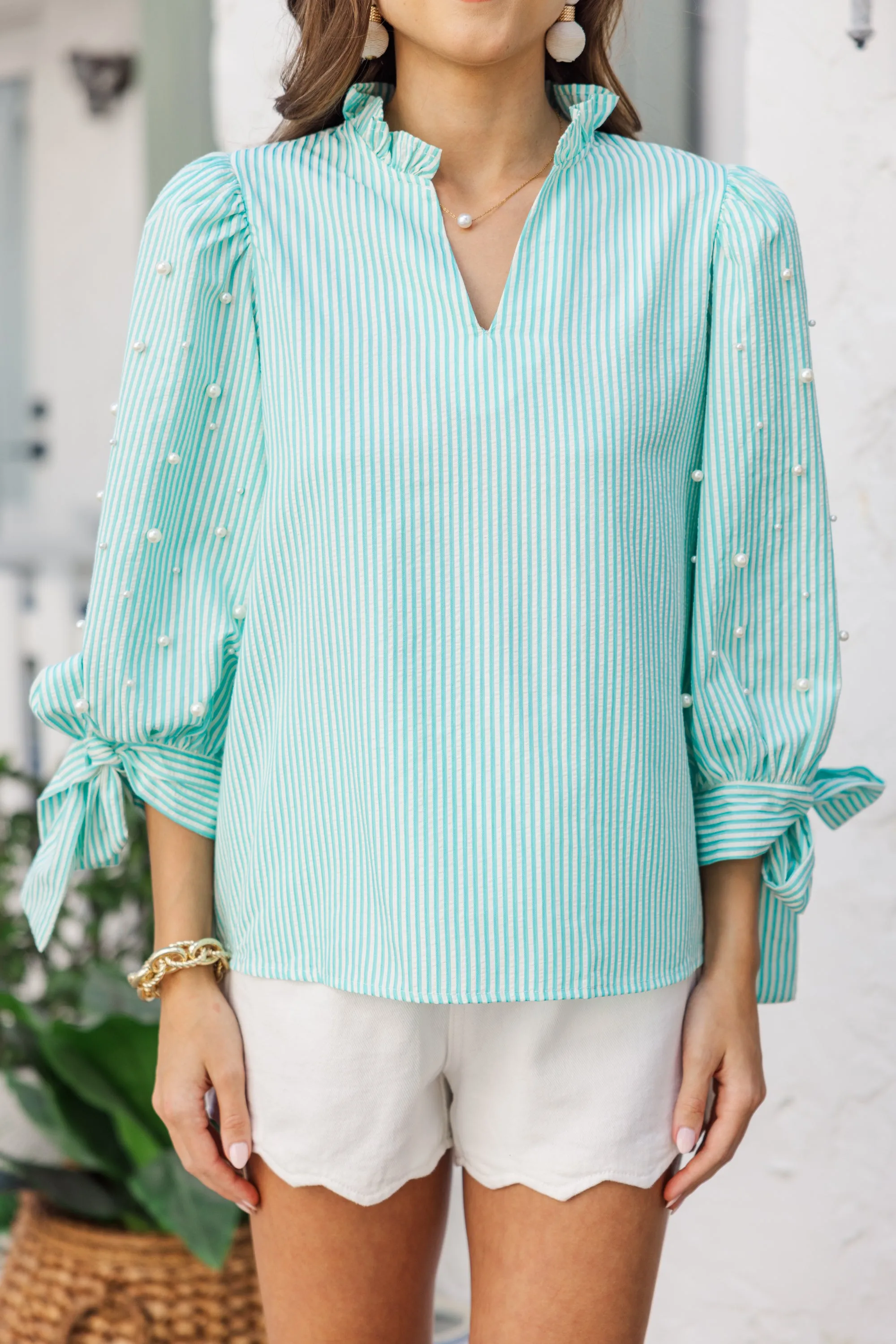 Live For You Mint Green Blouse