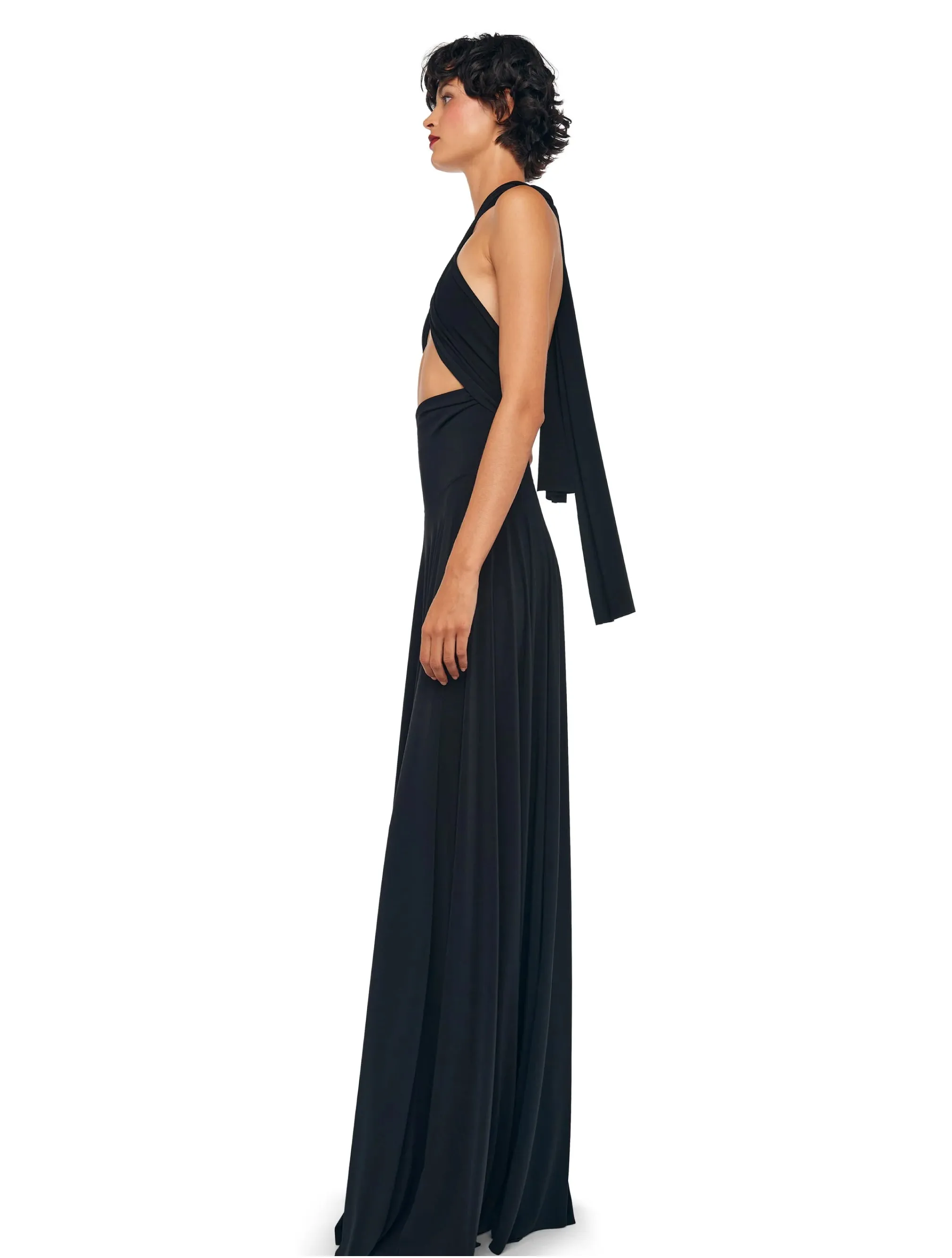Long Multi Styling Black Dress