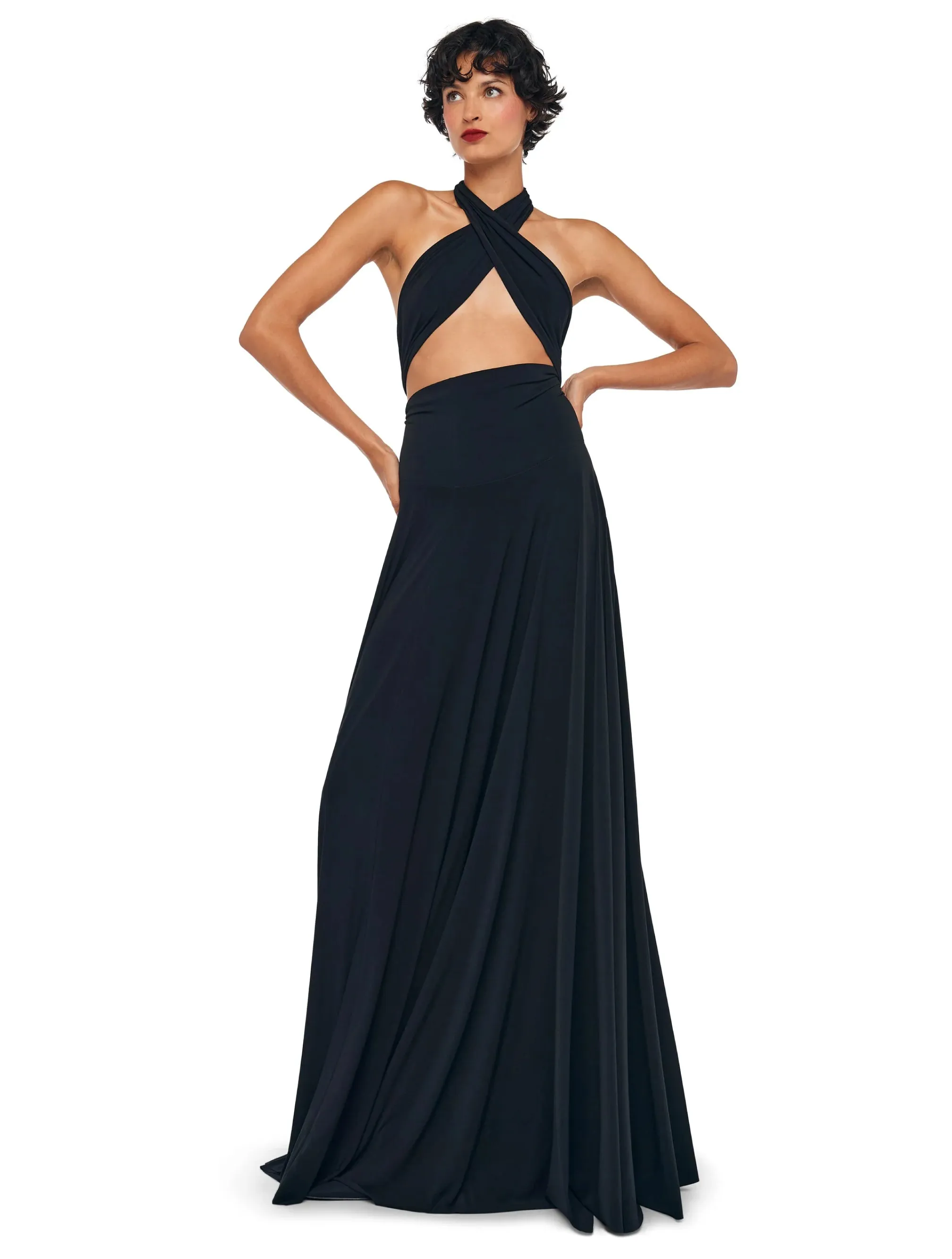 Long Multi Styling Black Dress