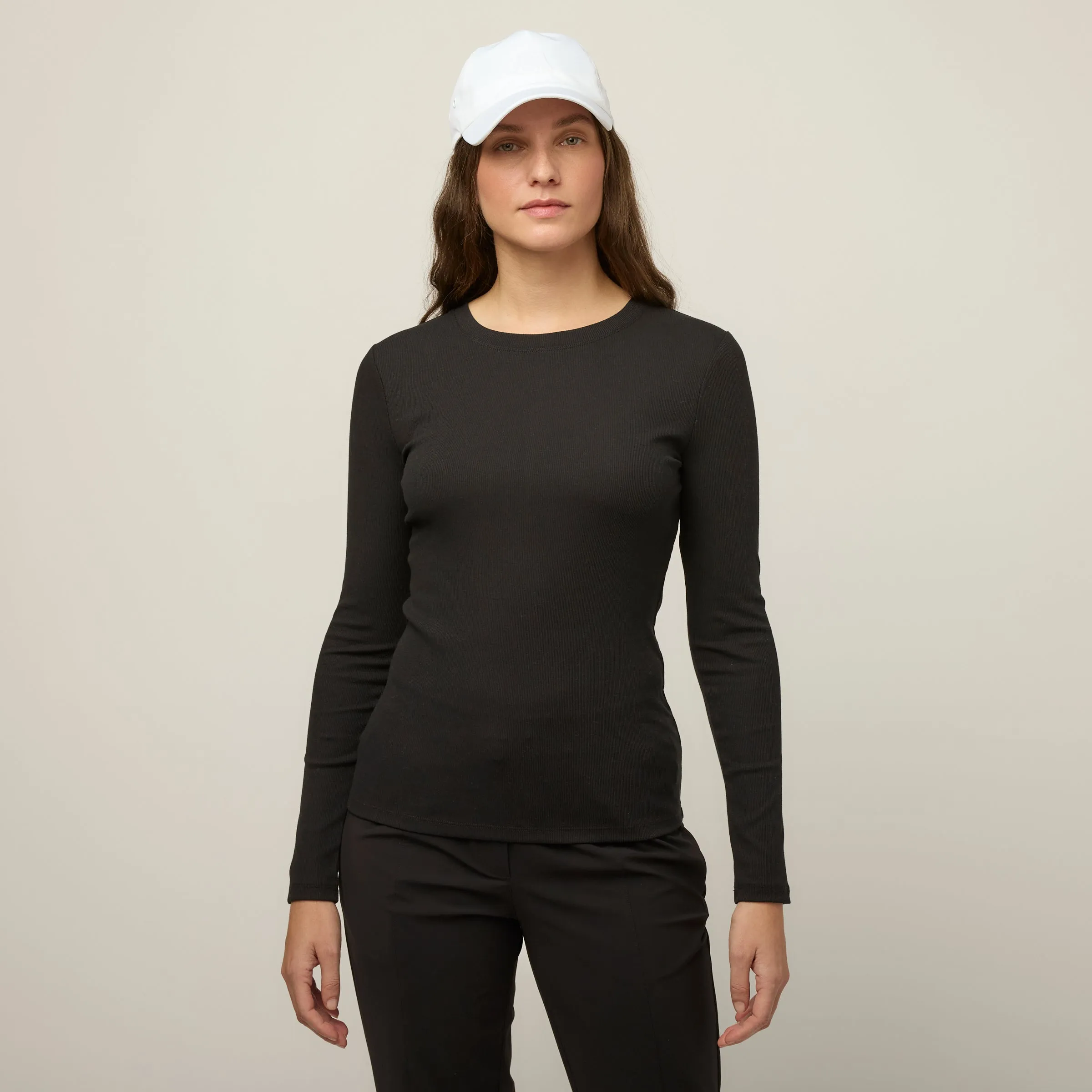 Long Sleeve Tencel Rib Tee