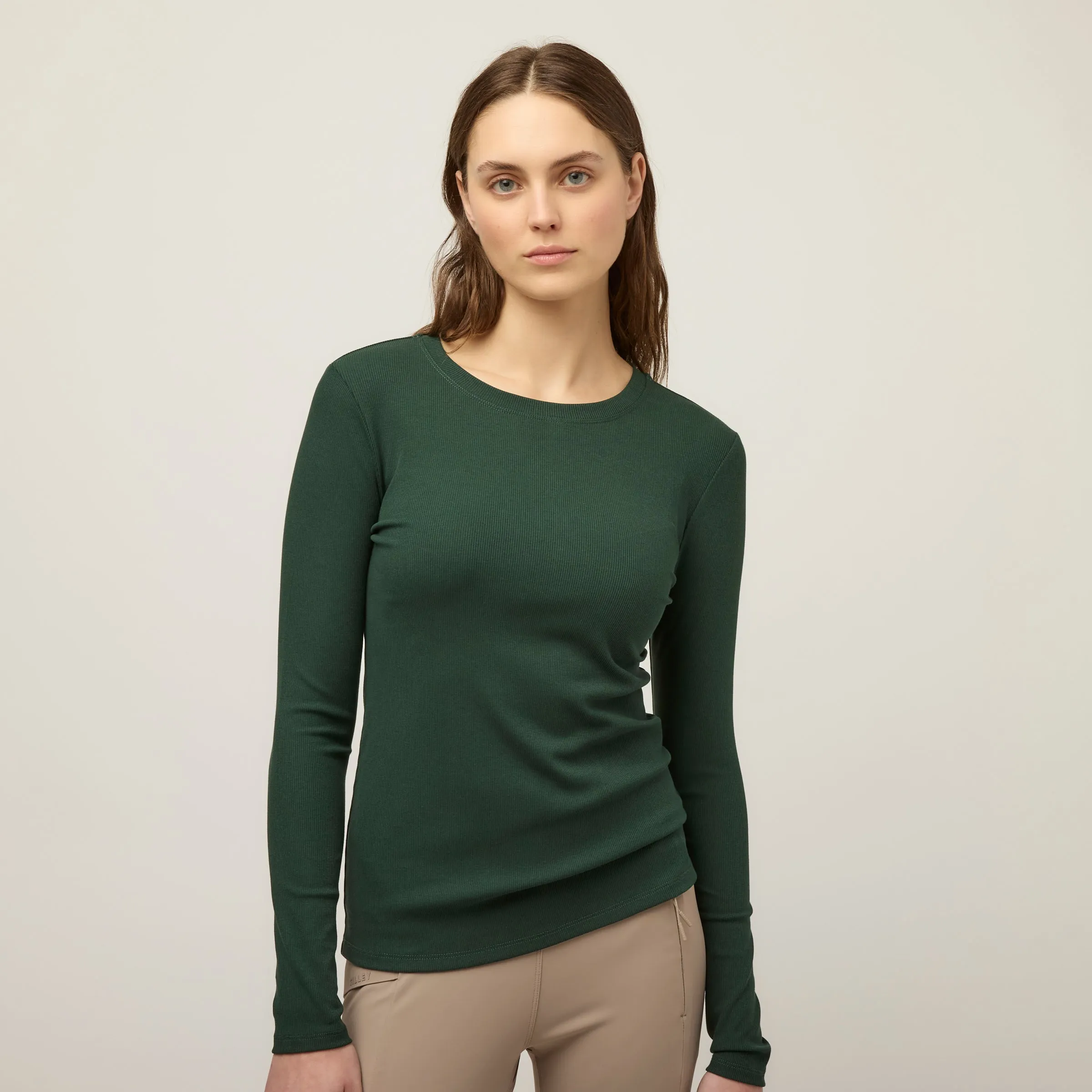 Long Sleeve Tencel Rib Tee