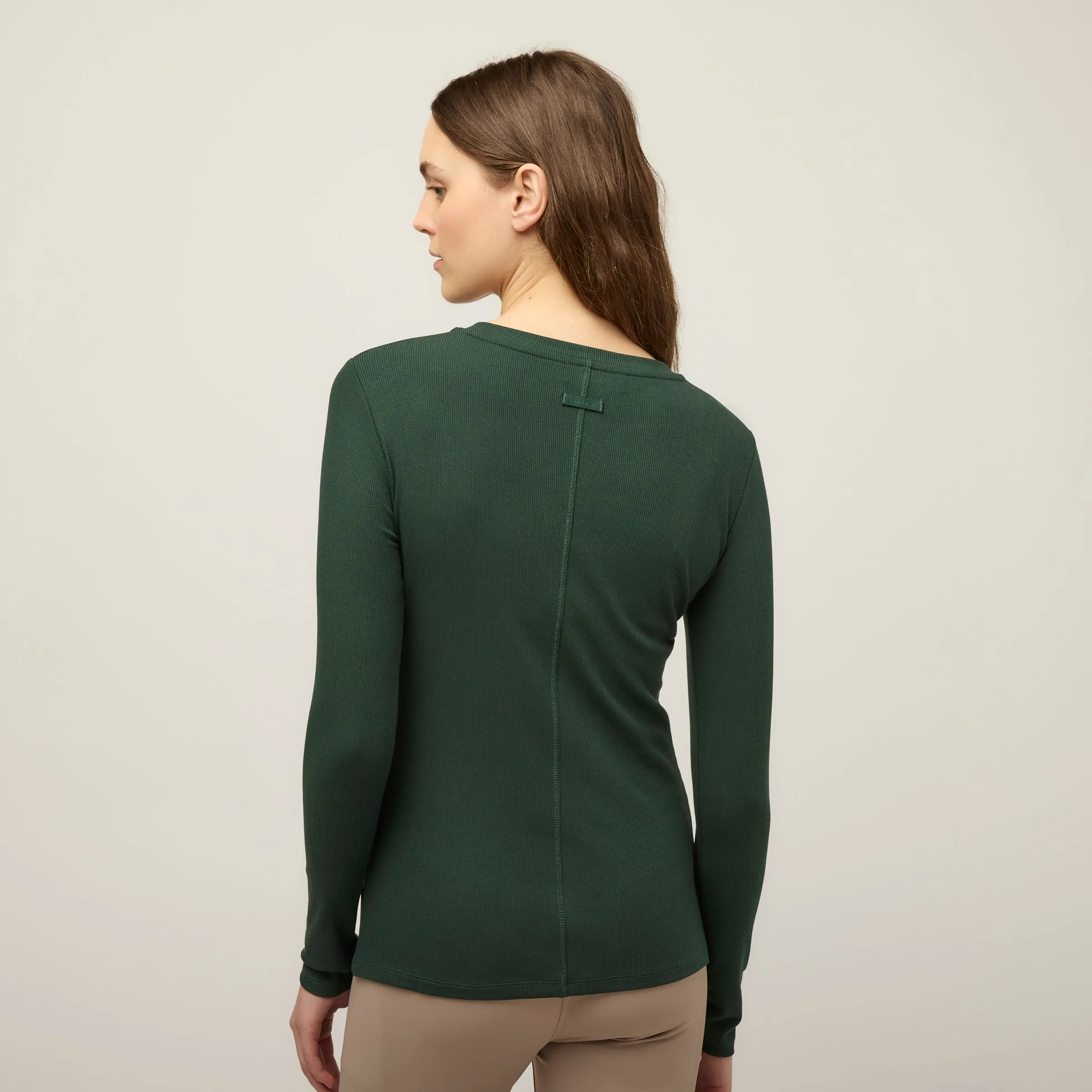 Long Sleeve Tencel Rib Tee