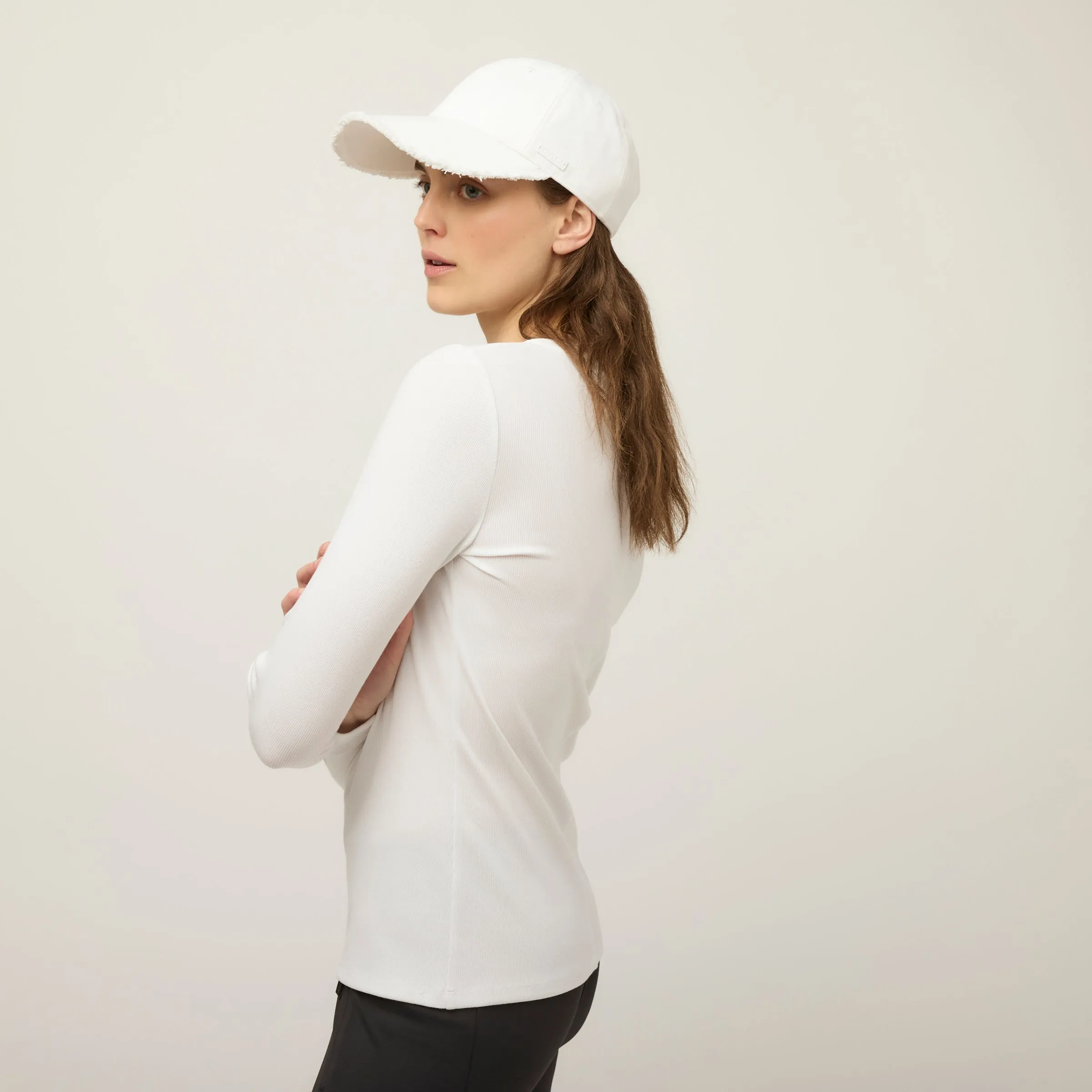 Long Sleeve Tencel Rib Tee