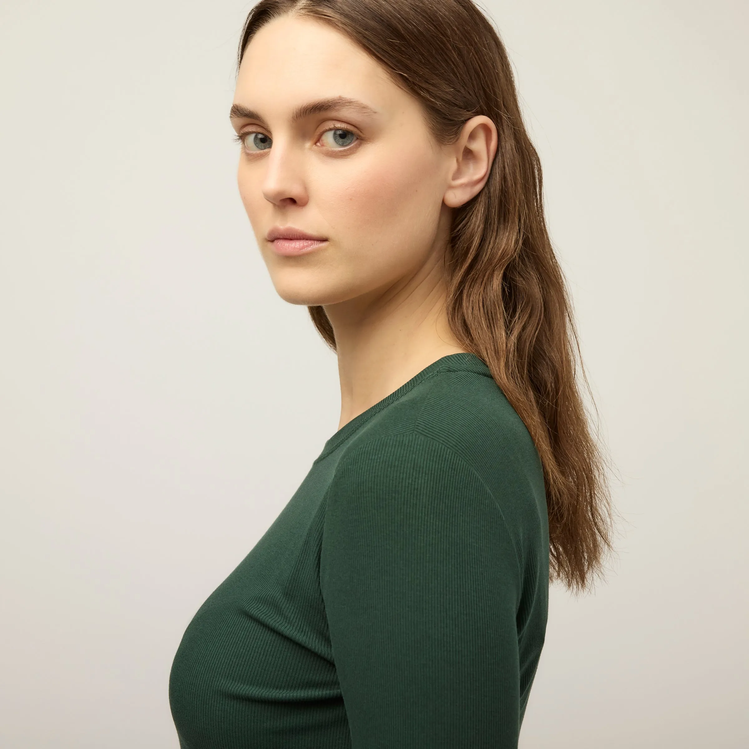 Long Sleeve Tencel Rib Tee