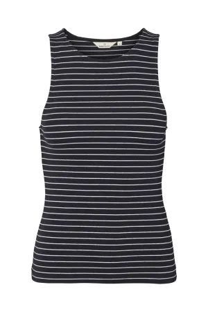 Ludmilla Top - Black / bright white