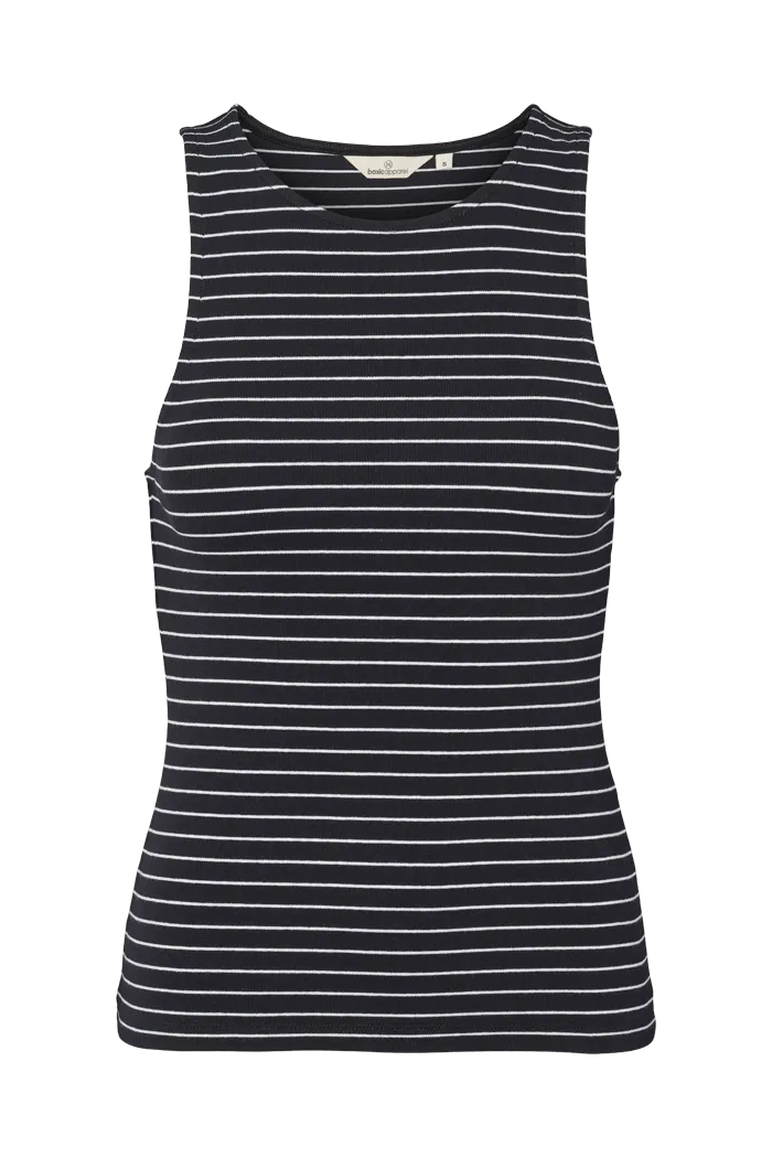 Ludmilla Top - Black / bright white