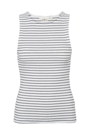 Ludmilla Top - Bright white / black