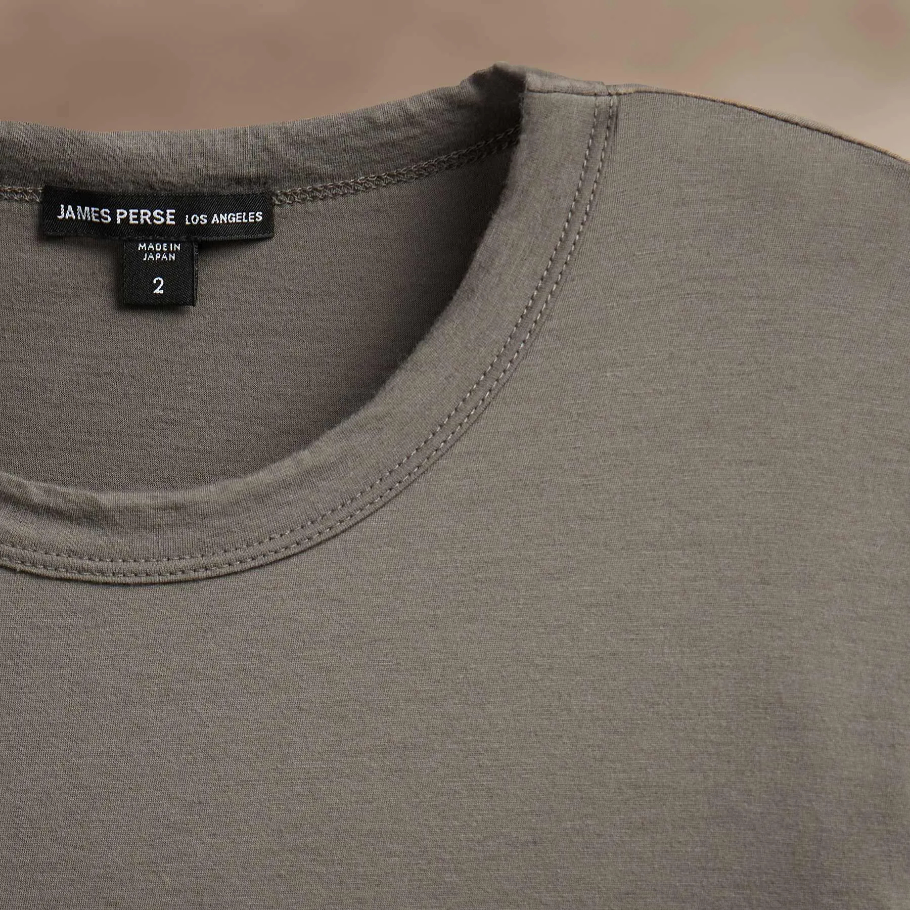 Luxe Lotus Jersey Crew - Granite