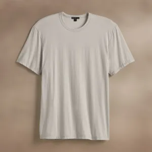 Luxe Lotus Jersey Tee - Salt
