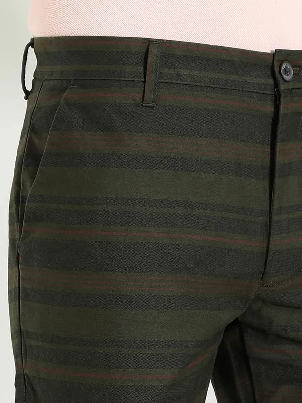 Men Striped Cotton Shorts