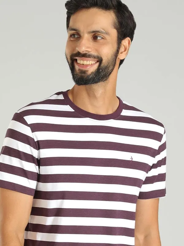 Men Striped Crew Neck T-Shirt