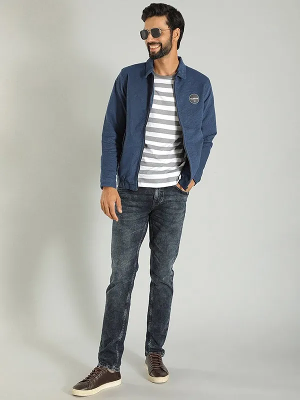 Men Striped Crew Neck T-Shirt
