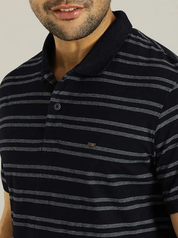 Men Striped Polo T-Shirt