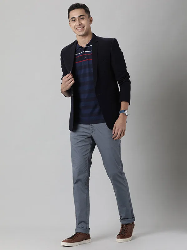 Men Striped Polo T-Shirt