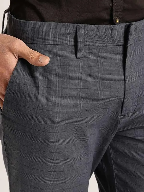 Men Urban Fit Polyester Blend Trouser