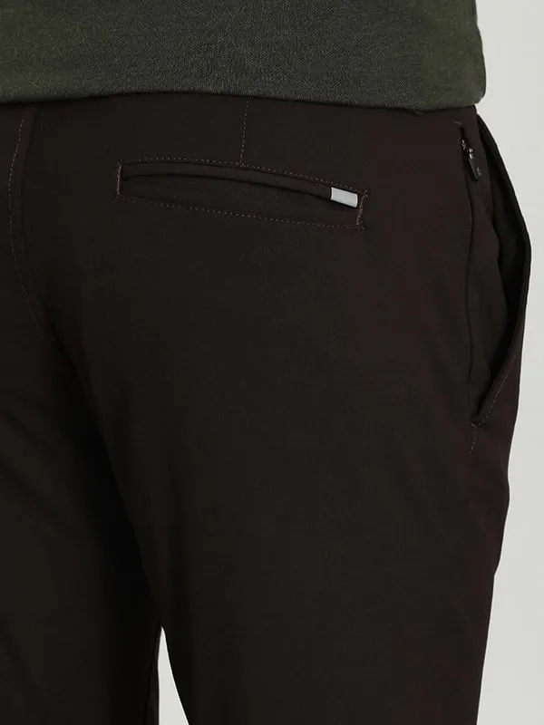 Men Urban Fit Polyester Blend Trouser