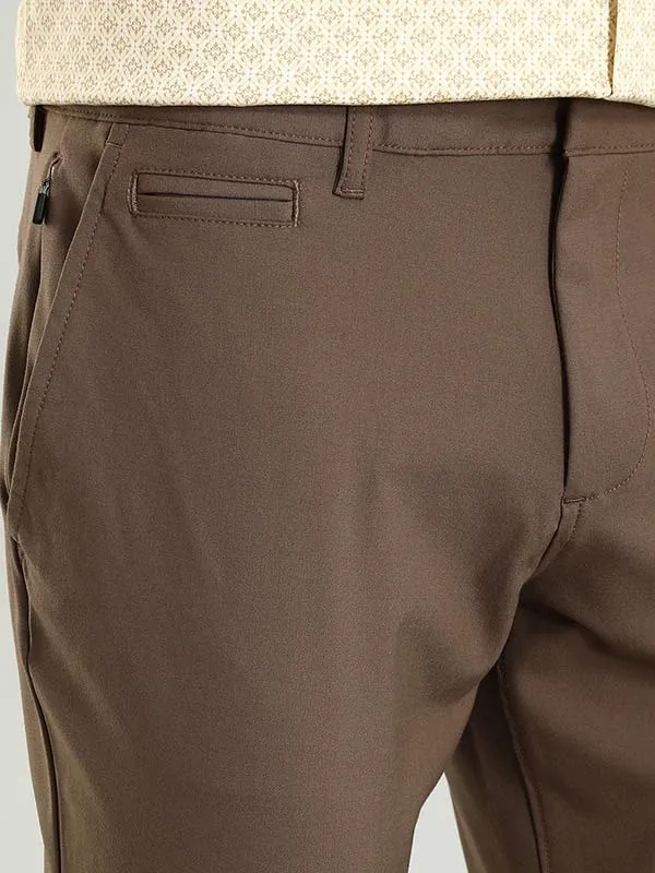 Men Urban Fit Polyester Blend Trouser
