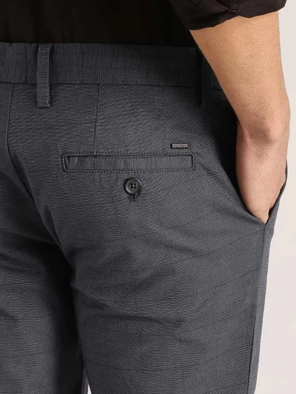 Men Urban Fit Polyester Blend Trouser