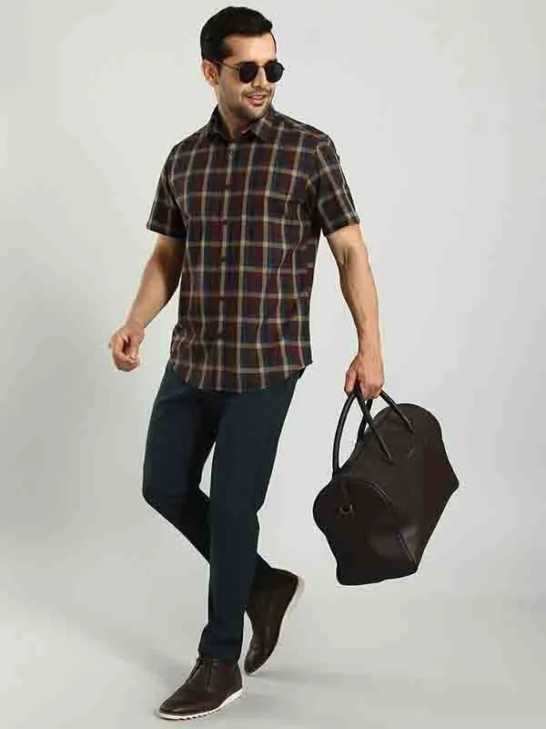 Men Urban Fit Polyester Blend Trouser