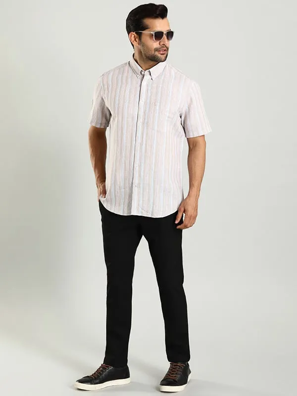 Men Urban Fit Polyester Blend Trouser