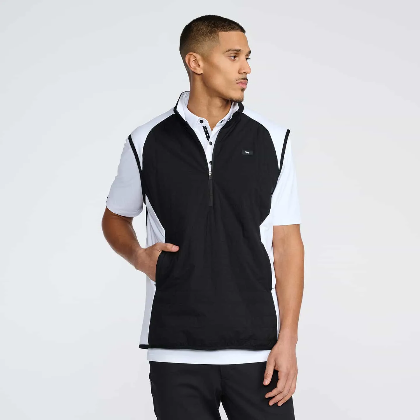 Men's 1/2 Zip Hybrid Vest