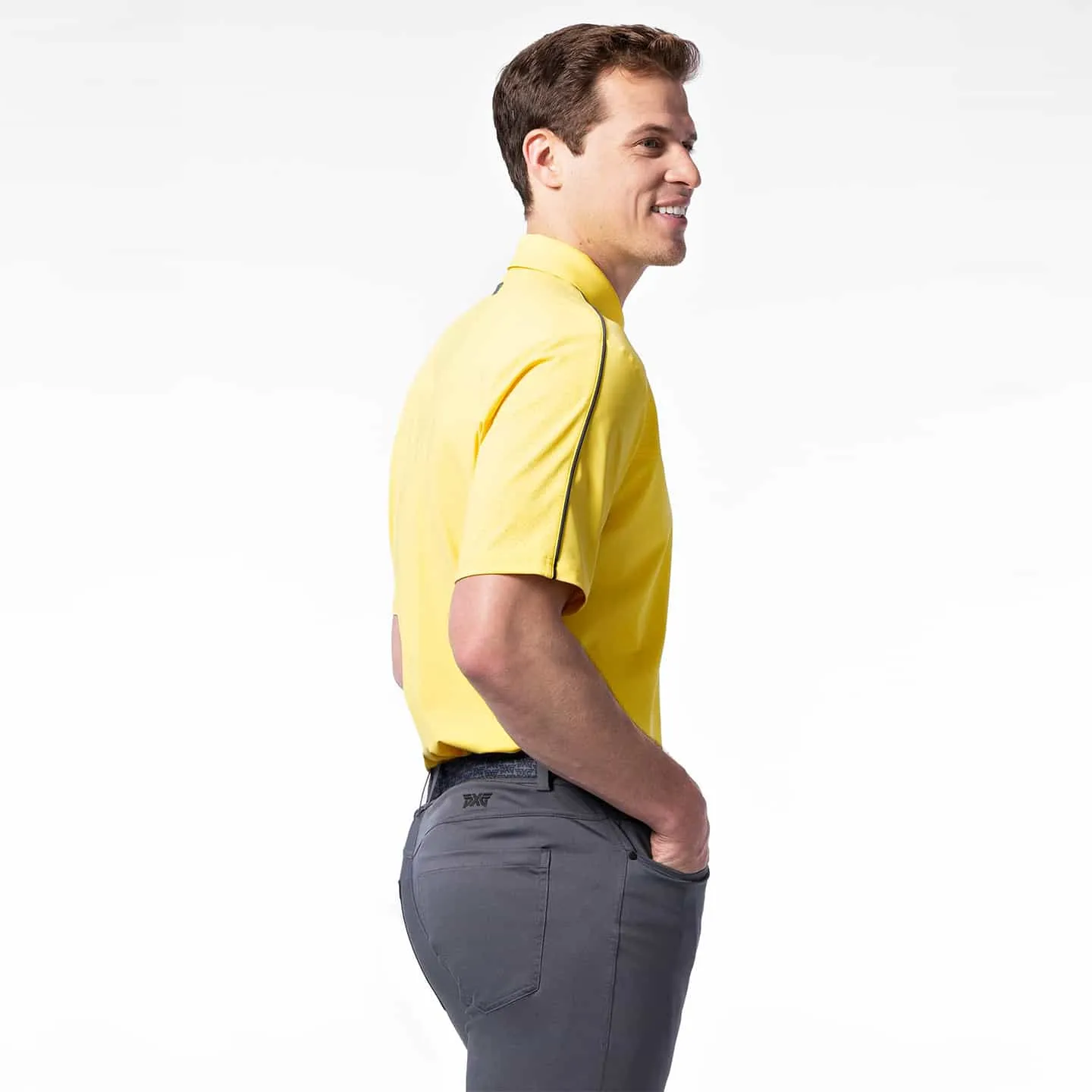 Men's Bonded Chest Stripe Polo