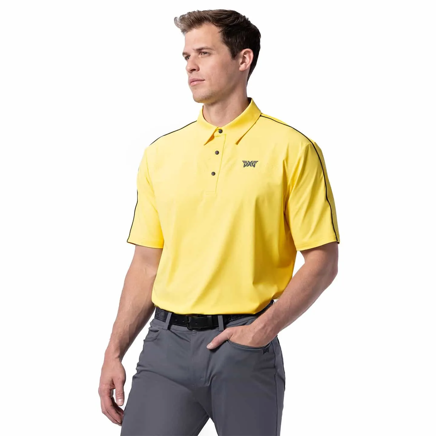 Men's Bonded Chest Stripe Polo