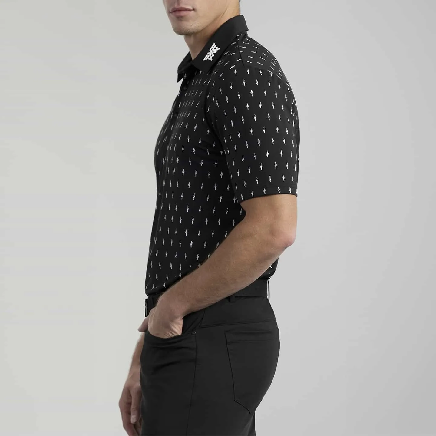 Men's Cactus Print Polo