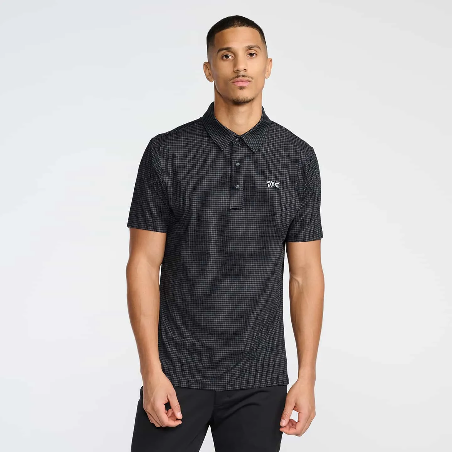 Men's Crisscross Print Polo
