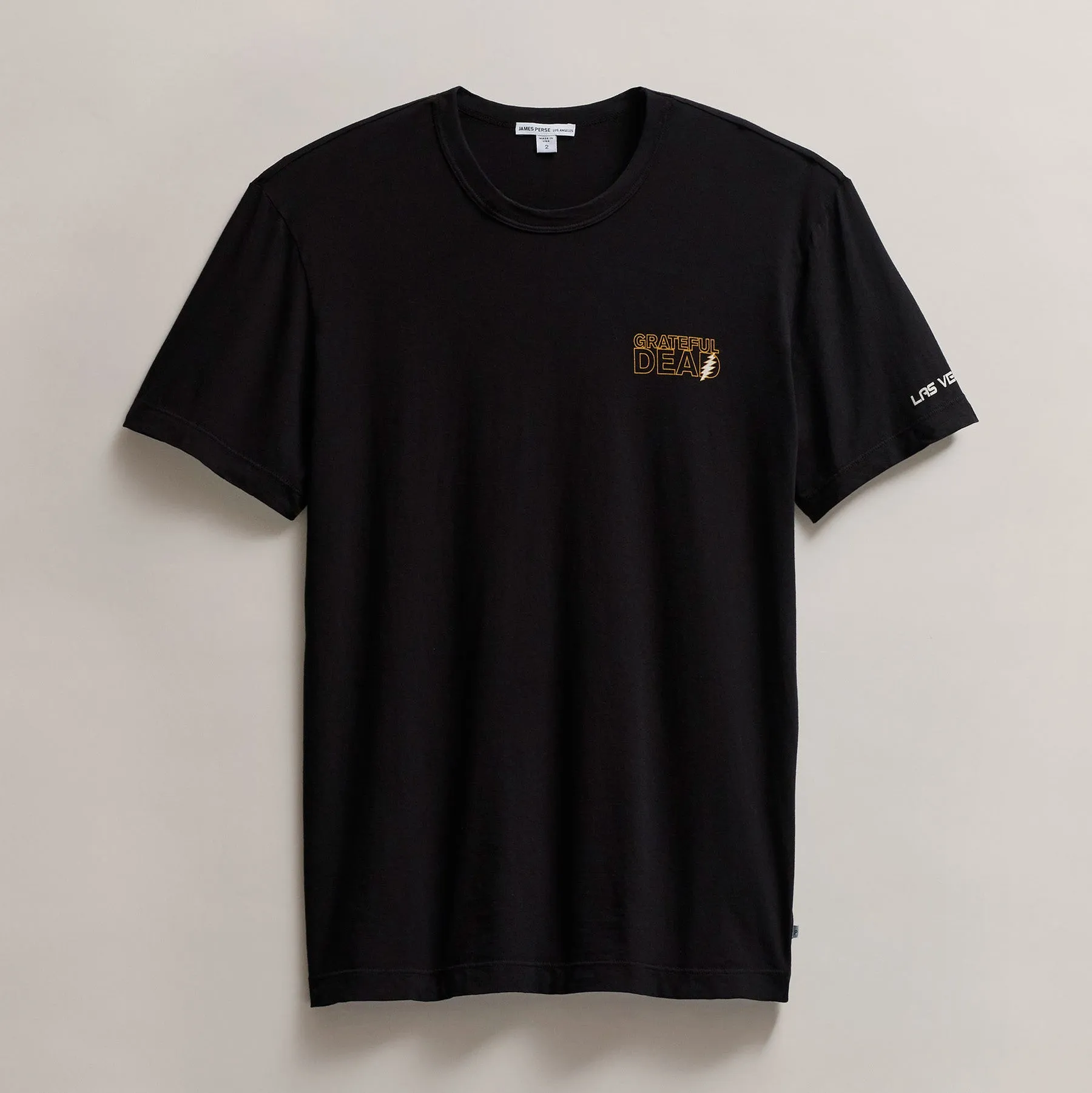 Men's Grateful Dead Lightning Bolt Short Sleeve Tee - Black/Cadmium