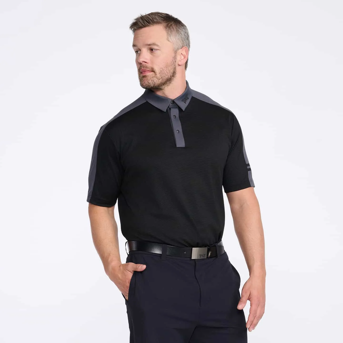 Men's Short Sleeve Shoulder Trim Polo