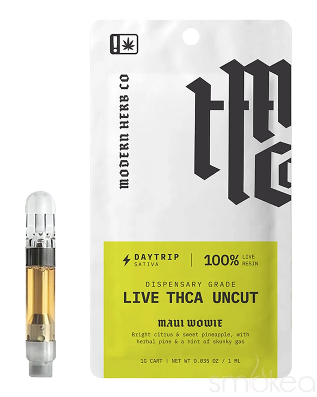 Modern Herb Co THCA Live Resin Uncut Cartridge - Maui Wowie