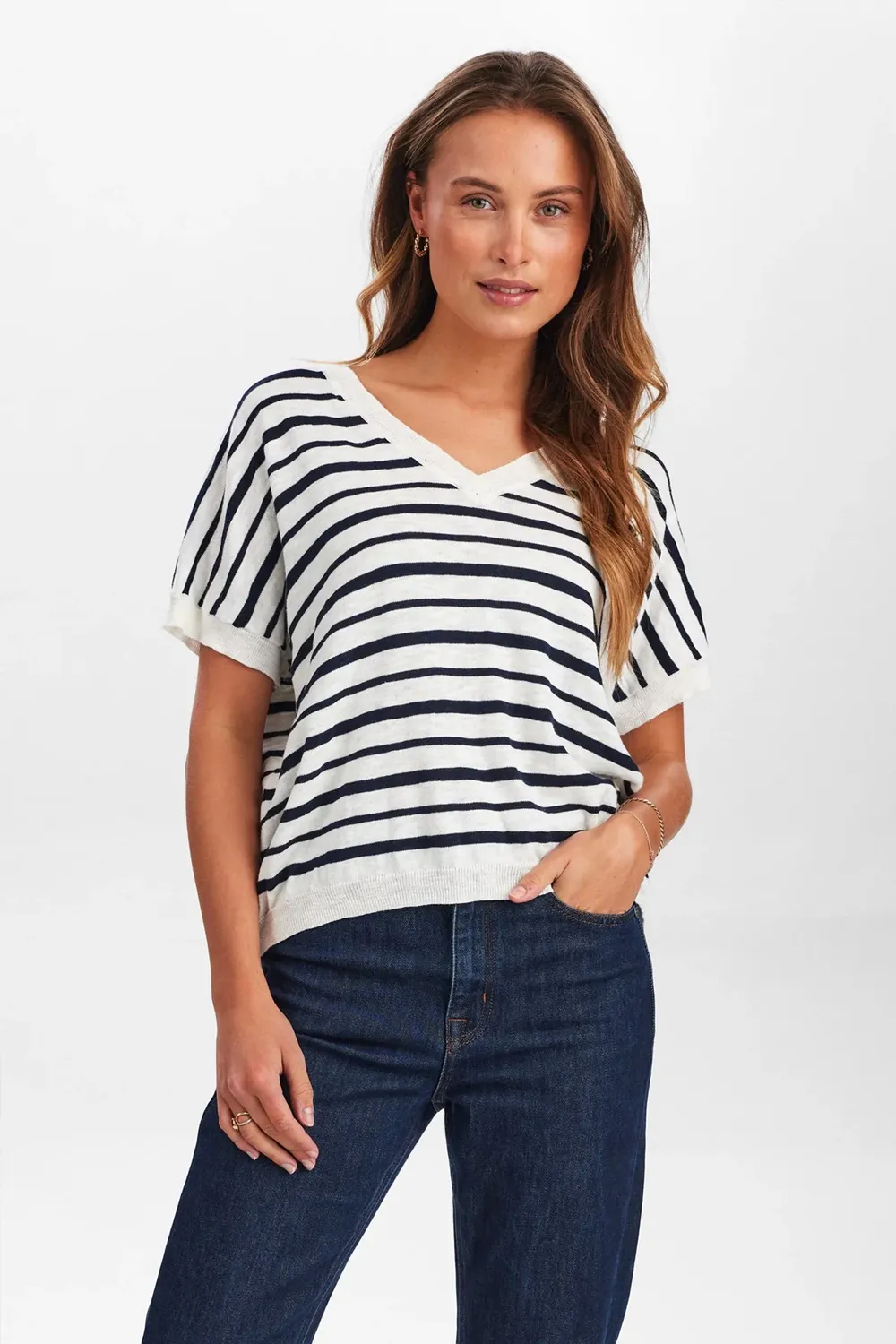 Numph Kiki Dark Sapphire Pullover