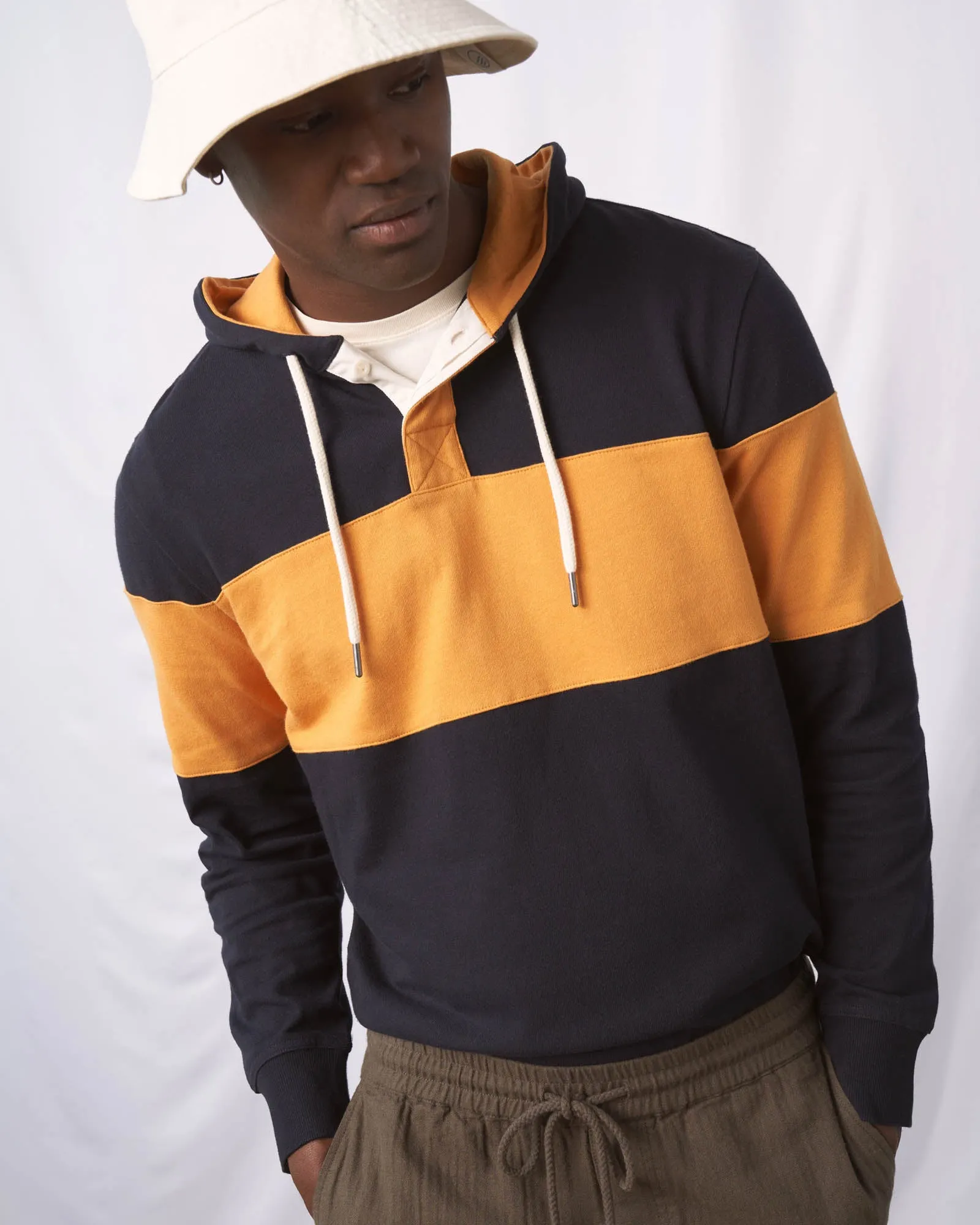 Organic Hooded Rugby Shirt