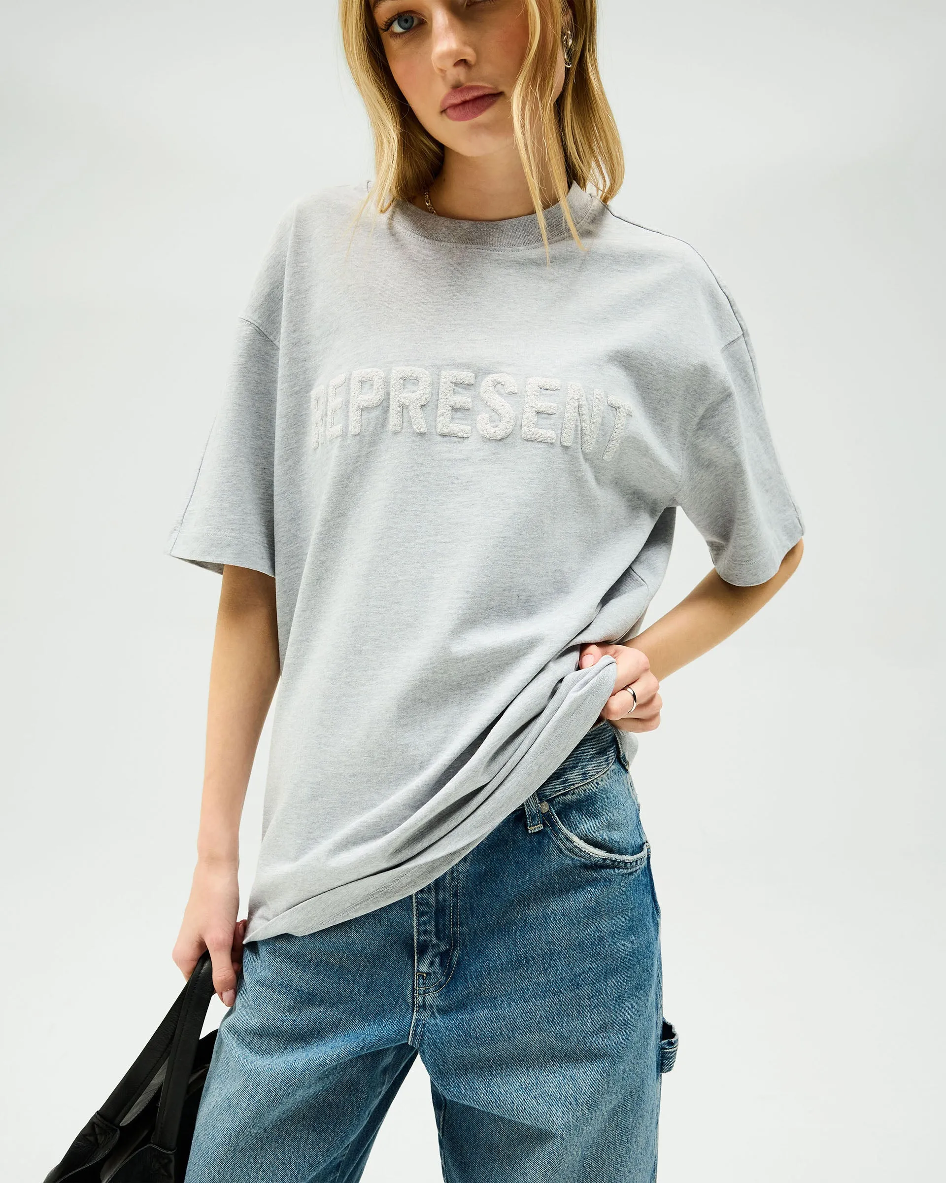 Owners Club Boyfriend T-Shirt - Grey Marl