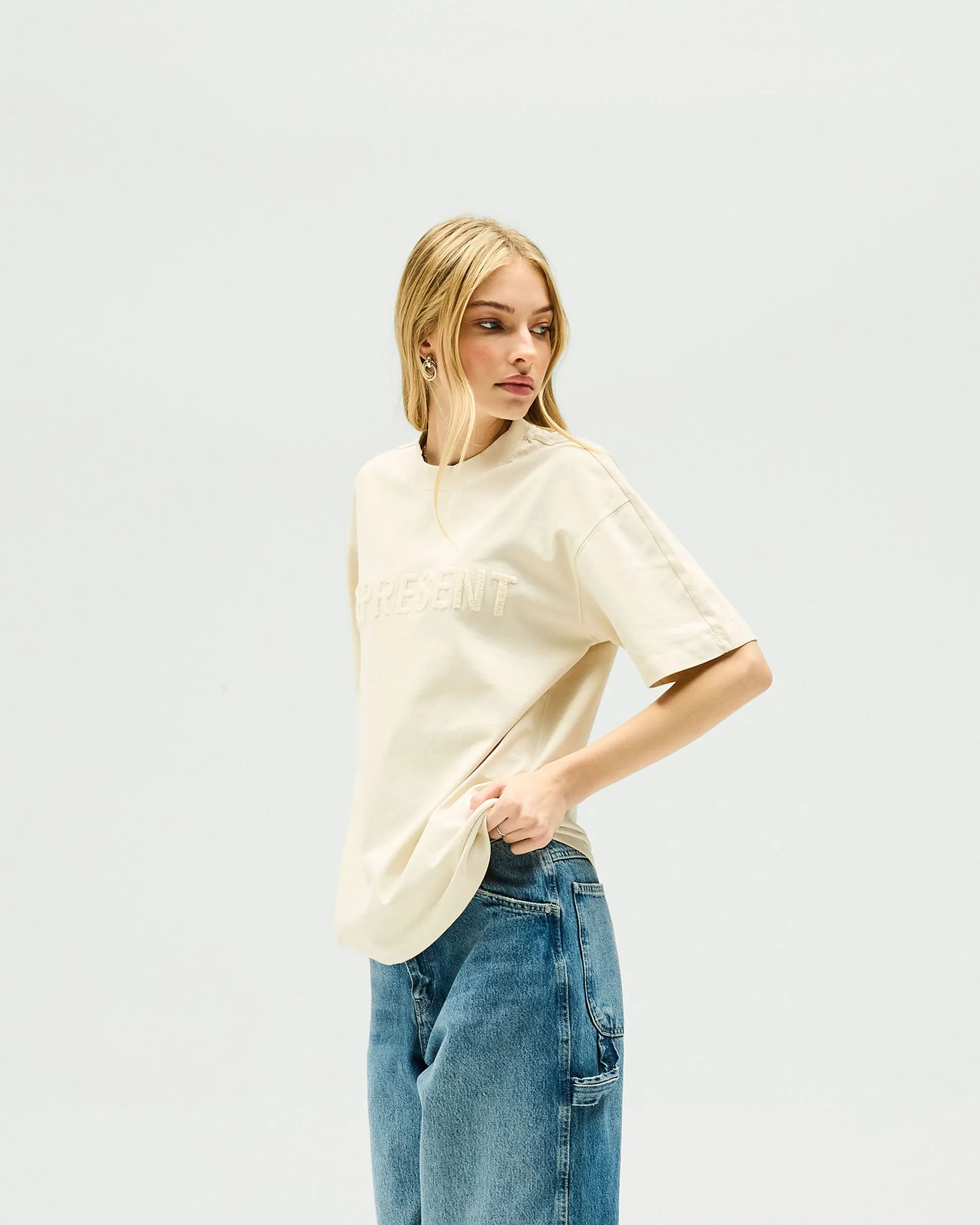 Owners Club Boyfriend T-Shirt - Oat Milk