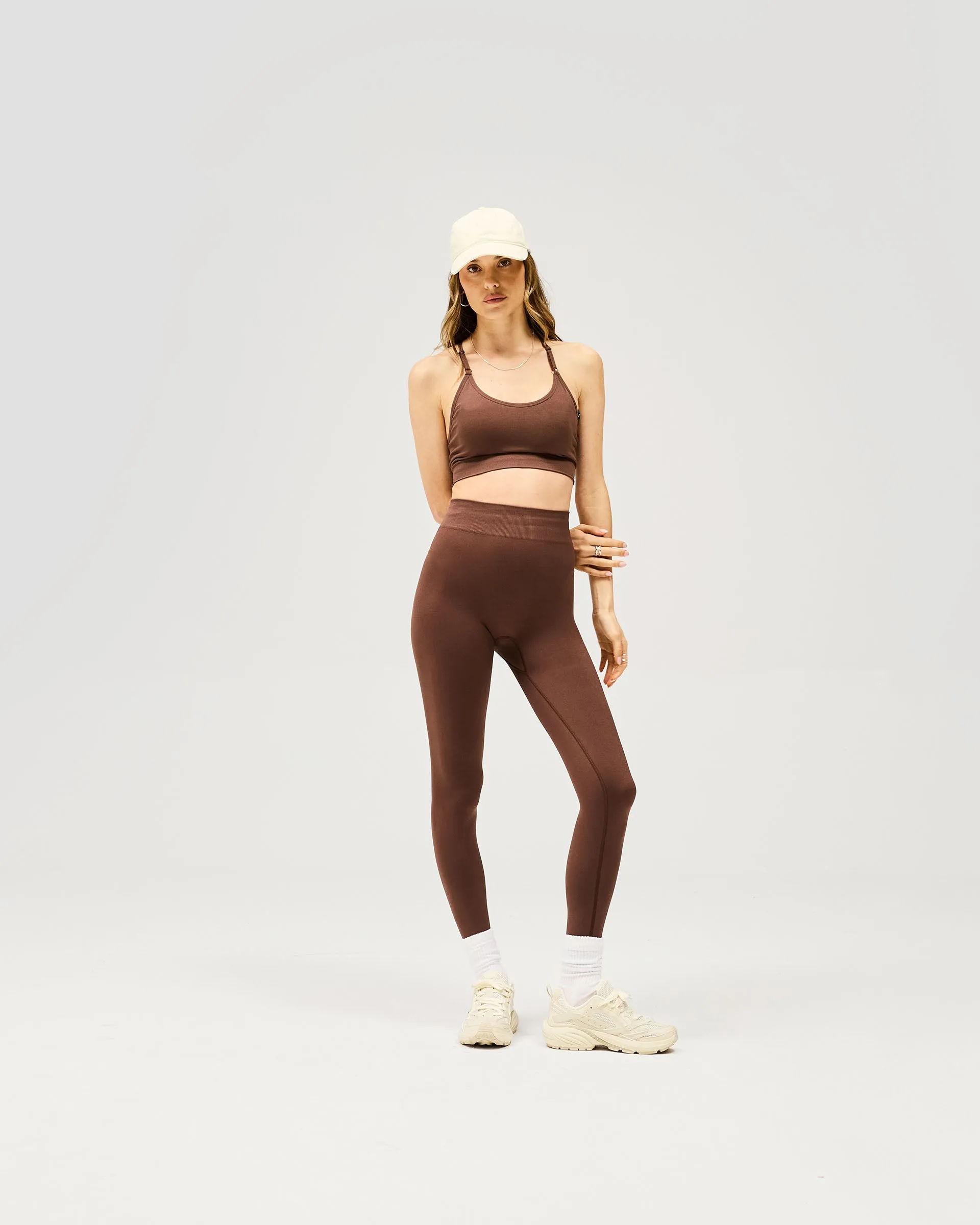 Owners Club Seamless Low Impact Bra - Mocha