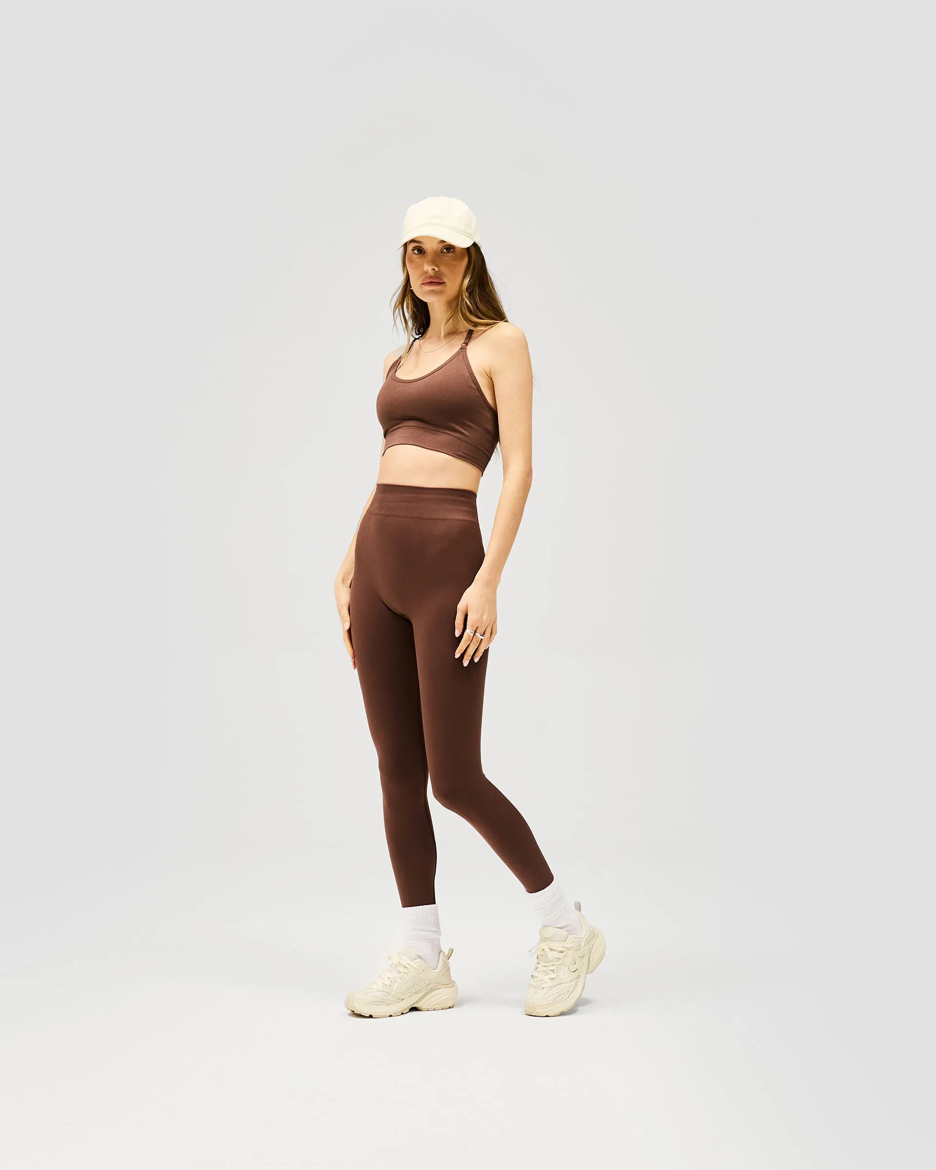 Owners Club Seamless Low Impact Bra - Mocha